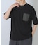 チェストポケットキリカエクルーネックTシャツ