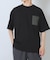 チェストポケットキリカエクルーネックTシャツ