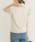 袖フリルミニ裏毛Tシャツ