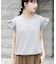 袖フリルミニ裏毛Tシャツ