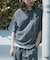 『接触冷感／撥水／イージーケア／UVカット』タスランナイロンクルーネックドロストTシャツ