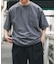 『接触冷感／撥水／イージーケア／UVカット』タスランナイロンクルーネックドロストTシャツ