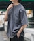 『接触冷感／撥水／イージーケア／UVカット』タスランナイロンクルーネックドロストTシャツ