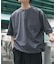 『接触冷感／撥水／イージーケア／UVカット』タスランナイロンクルーネックドロストTシャツ