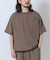 『接触冷感／撥水／イージーケア／UVカット』タスランナイロンクルーネックドロストTシャツ