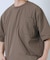 『接触冷感／撥水／イージーケア／UVカット』タスランナイロンクルーネックドロストTシャツ