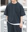 『接触冷感／撥水／イージーケア／UVカット』タスランナイロンクルーネックドロストTシャツ