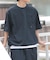『接触冷感／撥水／イージーケア／UVカット』タスランナイロンクルーネックドロストTシャツ