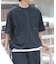 『接触冷感／撥水／イージーケア／UVカット』タスランナイロンクルーネックドロストTシャツ