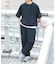 『接触冷感／撥水／イージーケア／UVカット』タスランナイロンクルーネックドロストTシャツ
