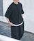 『接触冷感／撥水／イージーケア／UVカット』タスランナイロンクルーネックドロストTシャツ
