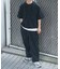 『接触冷感／撥水／イージーケア／UVカット』タスランナイロンクルーネックドロストTシャツ