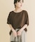 REFINED LINEN ドルマンブラウス