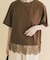 裾レースコンビTシャツ