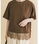 裾レースコンビTシャツ