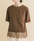 裾レースコンビTシャツ
