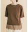 裾レースコンビTシャツ