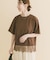 裾レースコンビTシャツ