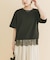 裾レースコンビTシャツ