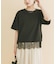 裾レースコンビTシャツ