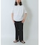 ブランケットステッチ クルーネックTシャツ