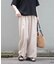 REFINED LINEN イージーパンツ