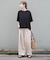 REFINED LINEN イージーパンツ