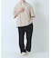 2WAYストレッチ半袖ジップアップシャツ