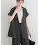 『イージーケア／接触冷感／UVカット』SMOOTH LINEN TOUCH ジレ