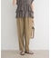 タックテーパードストレッチパンツ