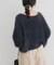 シャギーボリュームスリーブニット