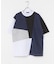 ブロッキングデザインポンチTシャツ