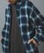 Ombre Plaid zip up ブルゾン