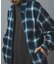 Ombre Plaid zip up ブルゾン