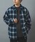 Ombre Plaid zip up ブルゾン