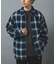 Ombre Plaid zip up ブルゾン