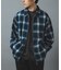 Ombre Plaid zip up ブルゾン