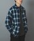 Ombre Plaid zip up ブルゾン