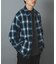 Ombre Plaid zip up ブルゾン