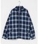 Ombre Plaid zip up ブルゾン
