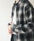 Ombre Plaid zip up ブルゾン