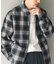 Ombre Plaid zip up ブルゾン