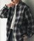 Ombre Plaid zip up ブルゾン