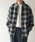 Ombre Plaid zip up ブルゾン