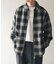 Ombre Plaid zip up ブルゾン
