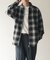Ombre Plaid zip up ブルゾン