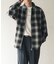 Ombre Plaid zip up ブルゾン