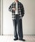 Ombre Plaid zip up ブルゾン