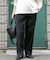 プリーツシャーリングパンツ