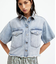 TOVE SS DENIM SHIRT